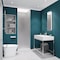 Anzzi Passion Series 24 in. by 70 in. Frameless Hinged shower door in Brushed Nickel with Frosted Glass and Handle SD-AZ8075-01BNF - alternate 4